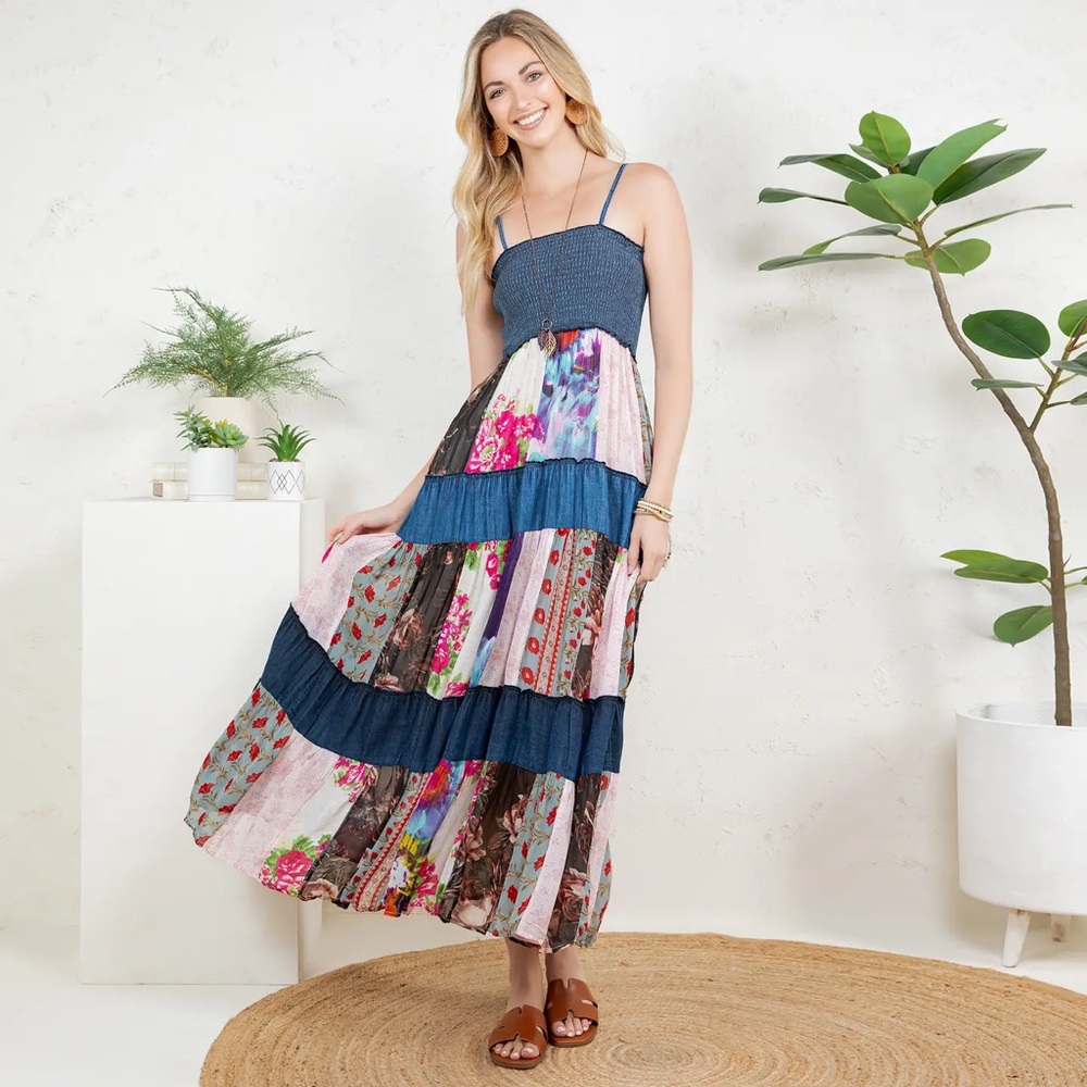 Young Threads Patchwork Maxi